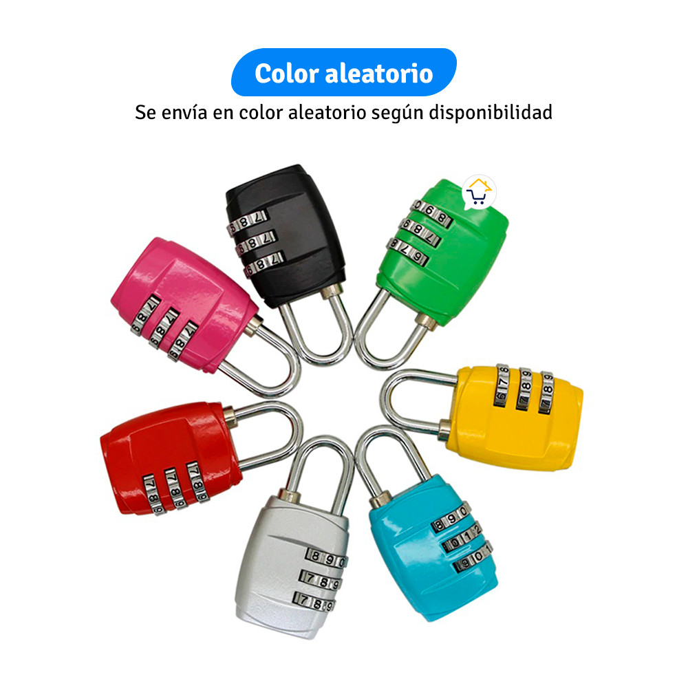 Miniatura 2 de Mini Candado Combinacion Numerica 8088A